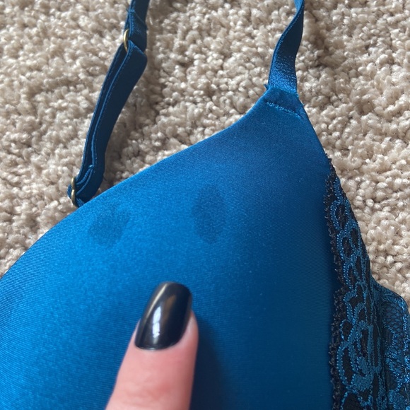 NWT Set of Two Blue and Black Lace Push Up Bras - Picture 2 of 5